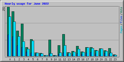 Hourly usage for June 2022